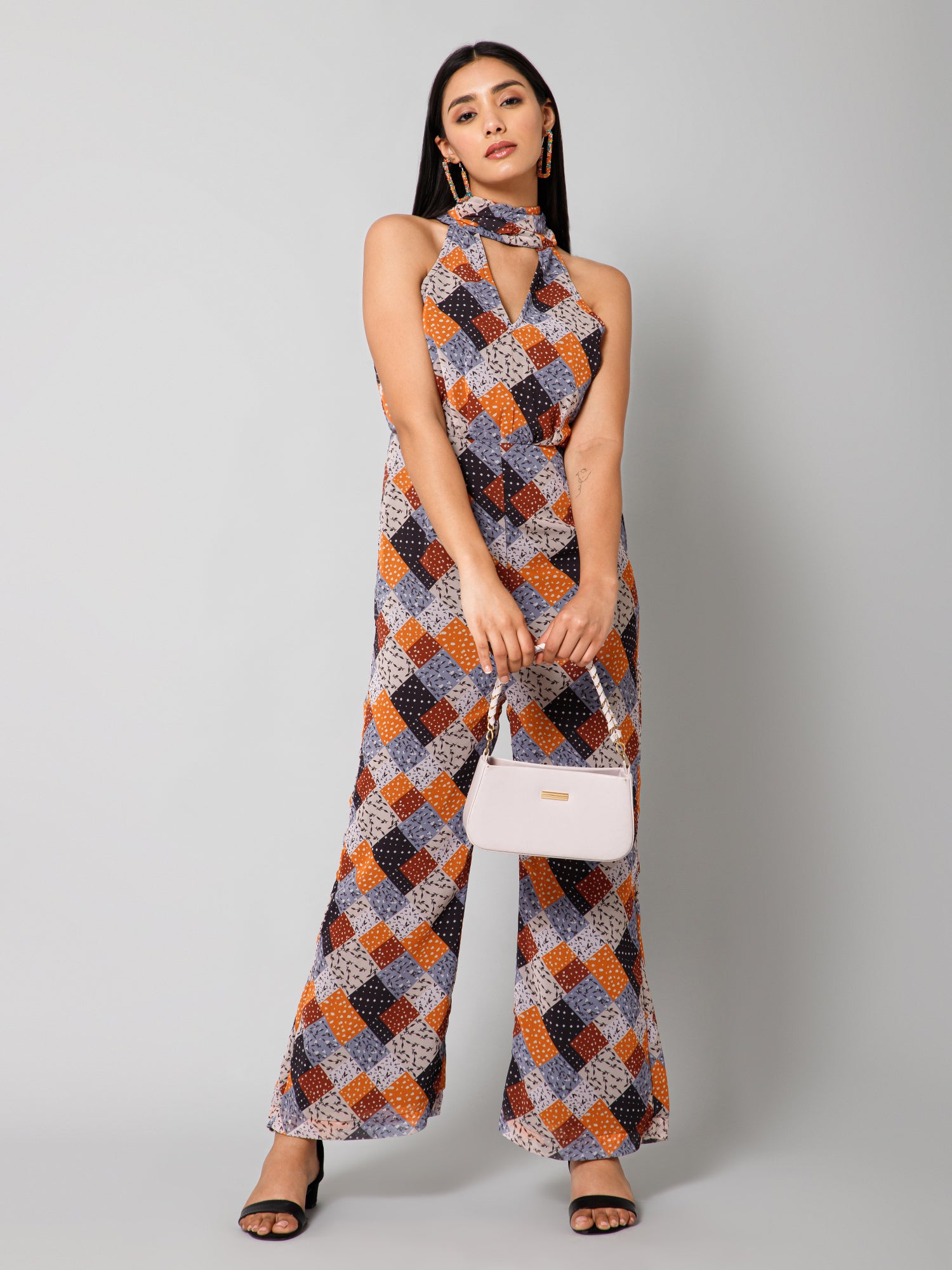 Jumpsuit in Patch Print